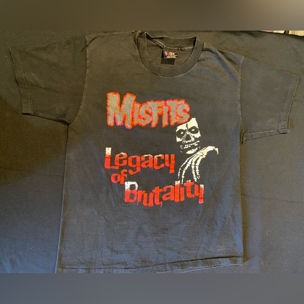 Vintage 90s Misfits Legacy of Brutality double sided single stitch Giant tag XL
